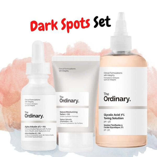 The Ordinary Dark Spots Removal Set – Glycolic Acid, Alpha Arbutin & Moisturizer Combo