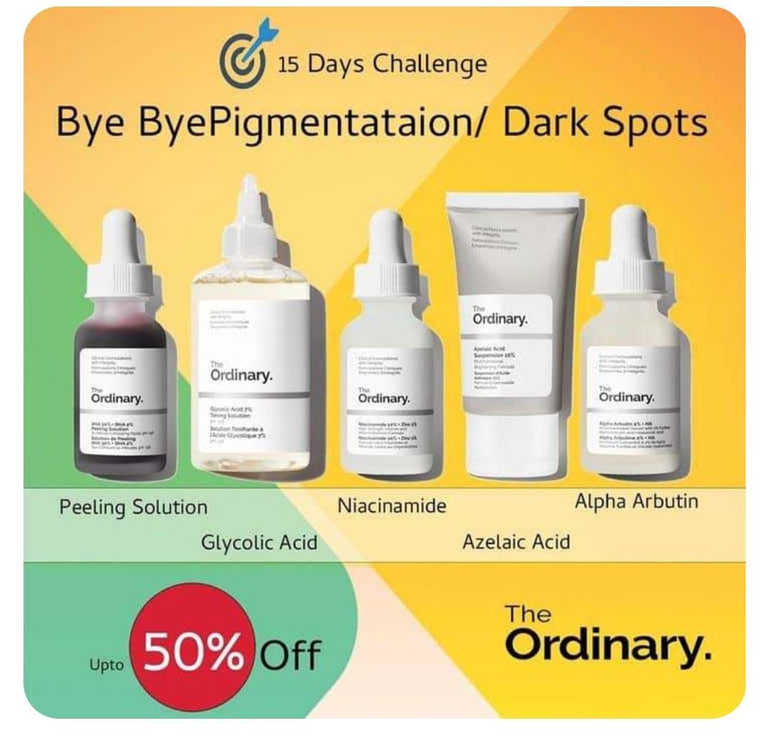 The Ordinary Brightening Set – Niacinamide, Glycolic, Azelaic & Alpha Arbutin Kit (Up to 50% Off)