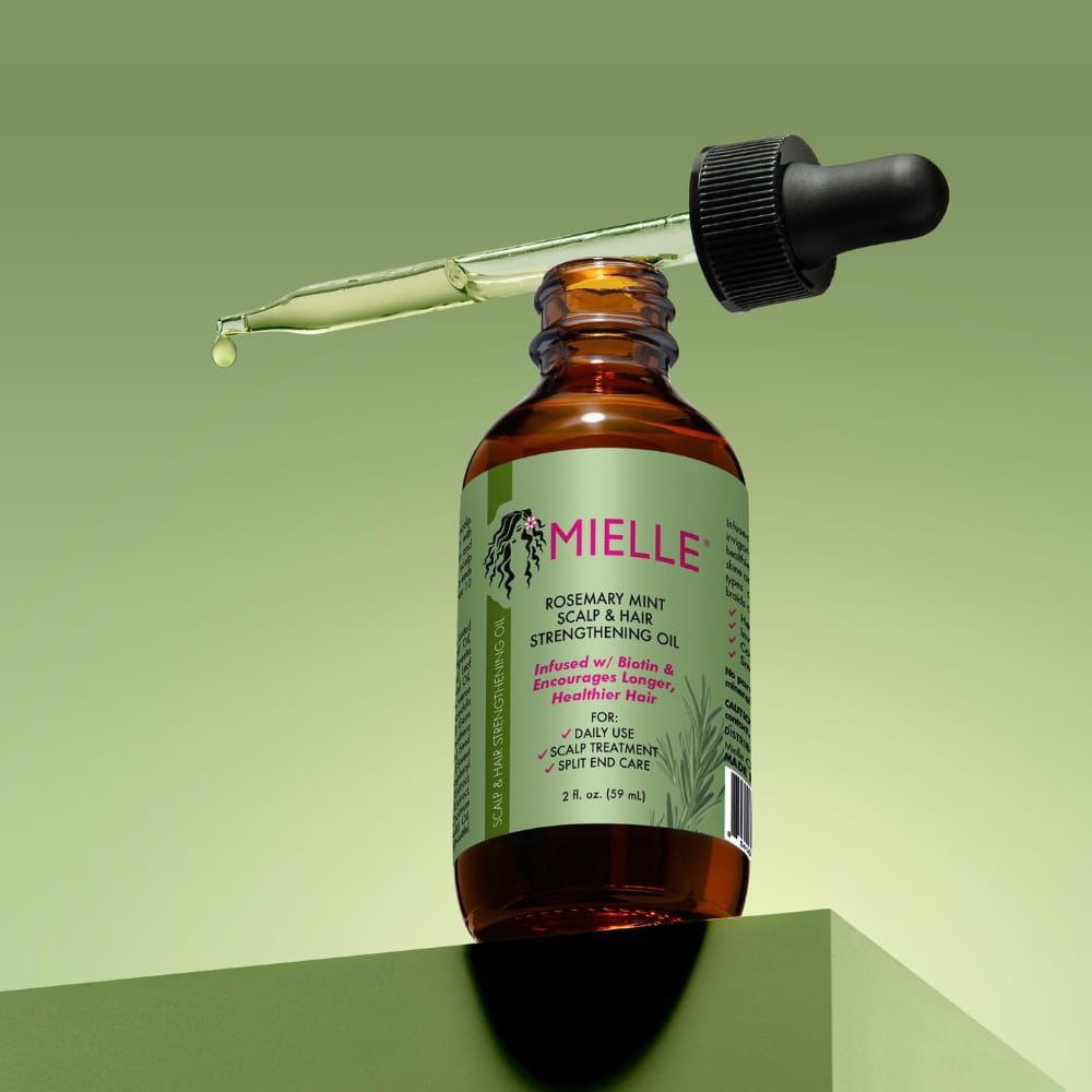 Miele Rosemary Mint Scalp & Hair Strengthening Oil – with Biotin (2 FL oz. / 59ml)