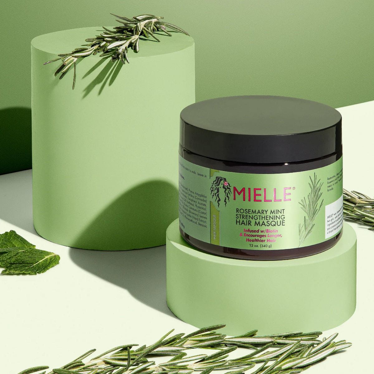Miele Organics Rosemary Mint Hair Masque – Deep Conditioning Treatment