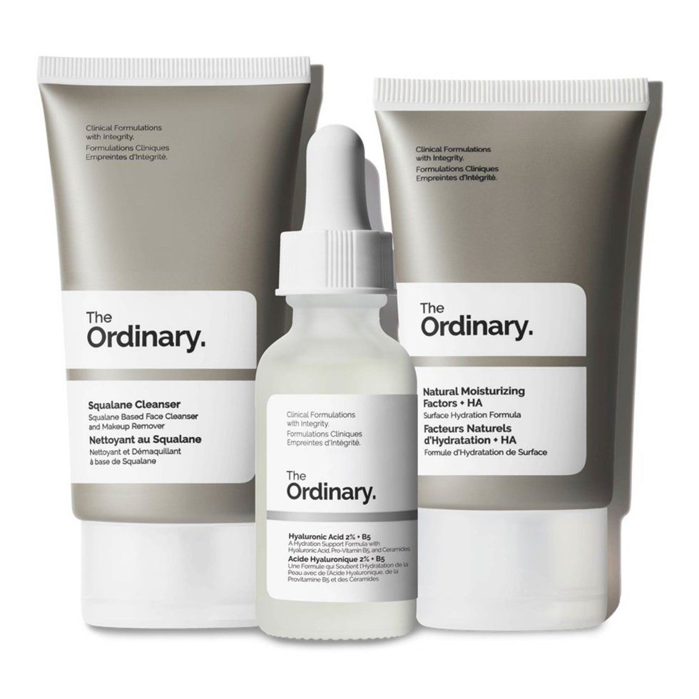The Ordinary Hydration Trio Set – Squalane Cleanser, Hyaluronic Acid 2% + B5, Natural Moisturizing Factors + HA